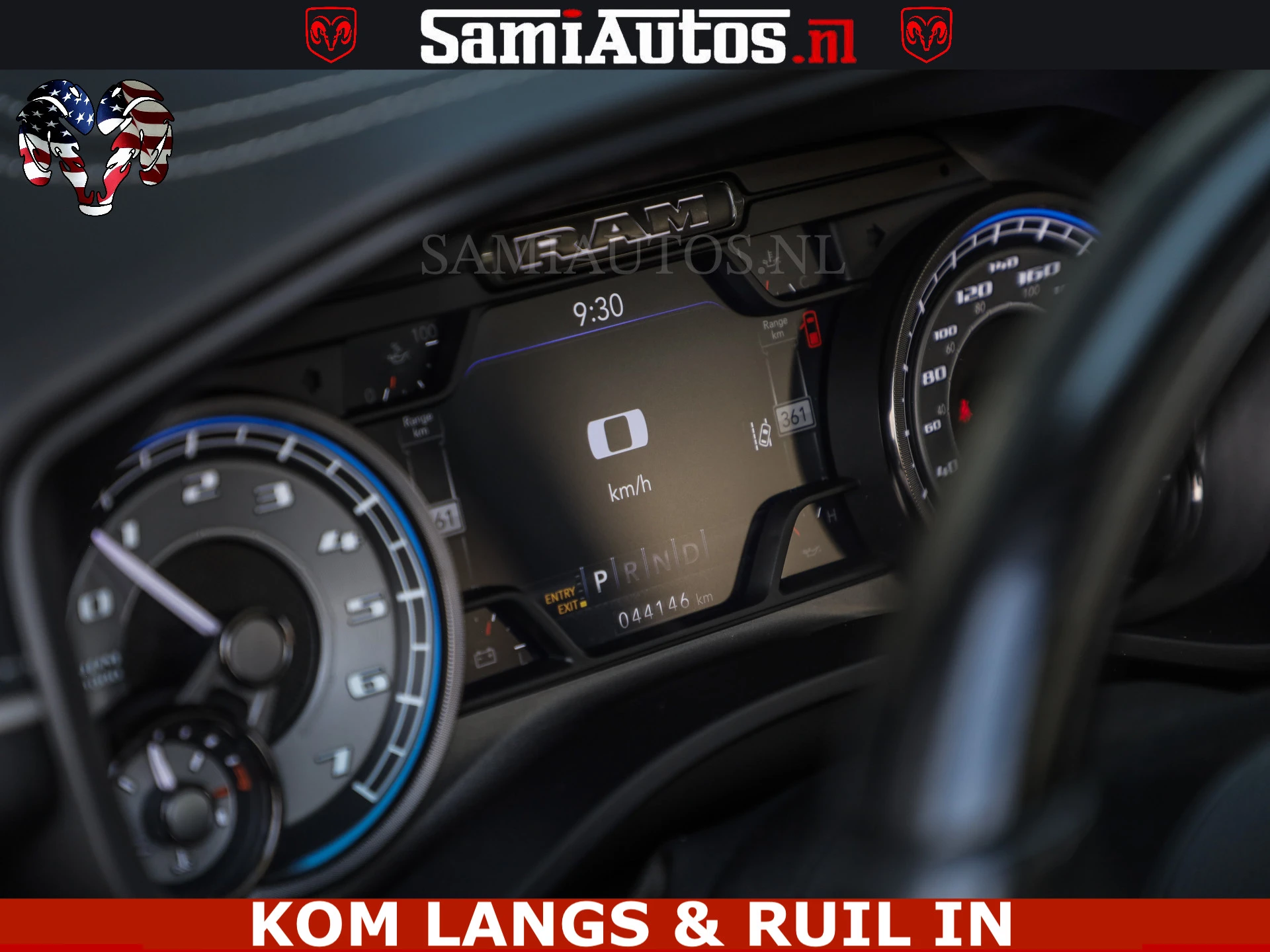 Dodge Ram Pick-Up 2023 - LIMITED NIGHT 5.7 V8 402PK | HUD | 4PL WHEELS | LUCHTVERING |OPEN UILAAT KLEP | BOM VOL | GRANITE CRYSTAL | DC | immagine 62