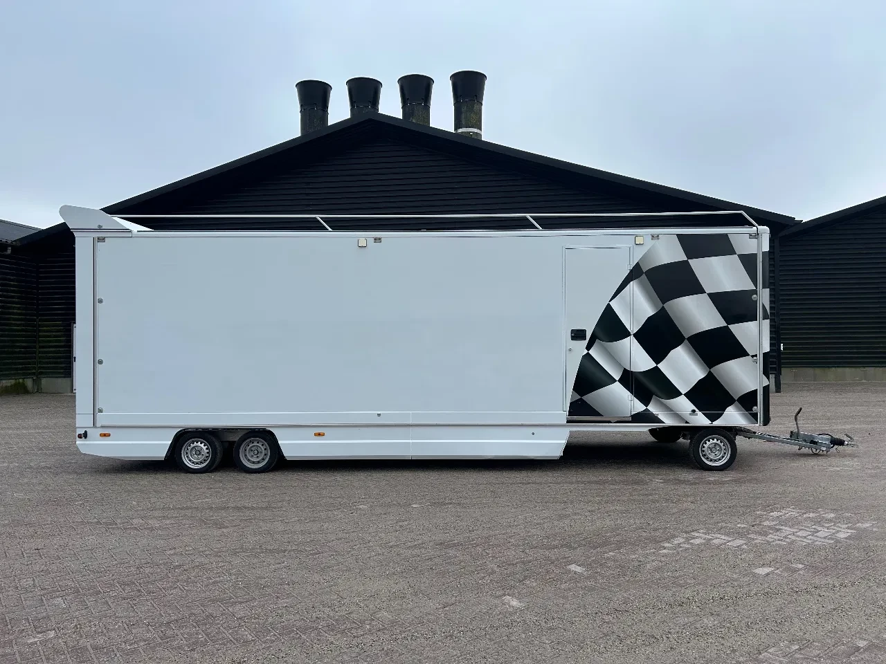 SCHULER 2005 - Schamel aanhangwagen 3.5 Ton met TENT afbeelding 2