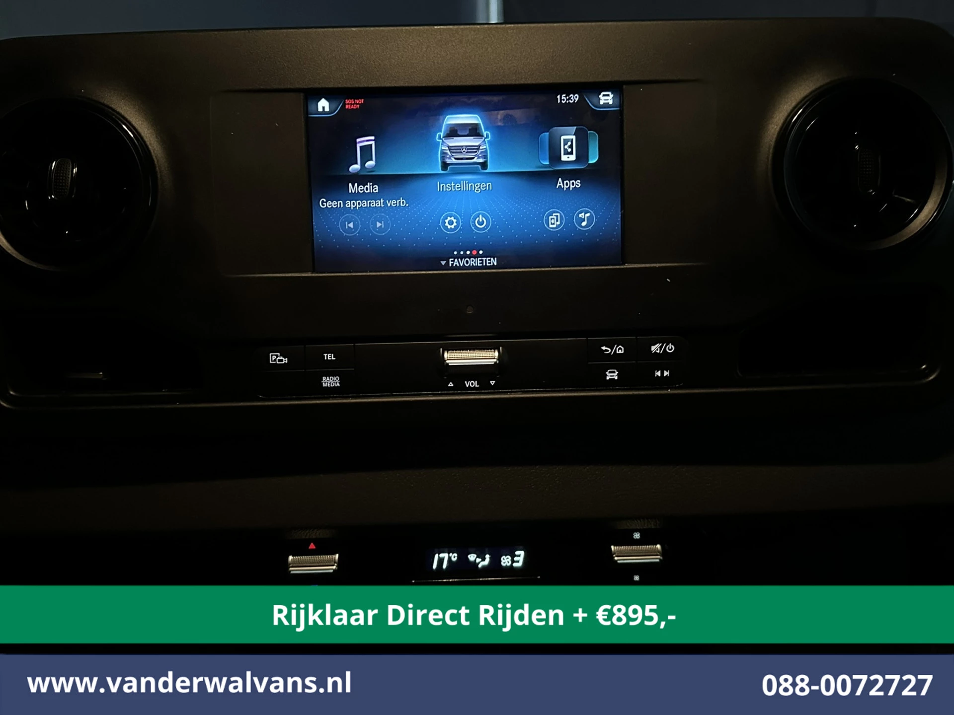 Mercedes-Benz Sprinter 2021 - 317 CDI 170pk Automaat 3500kg Trekhaak L2H1 Euro6 *Rijklaar Direct Rijden* Airco | Camera | Omvormer | Apple Carplay imagen 16