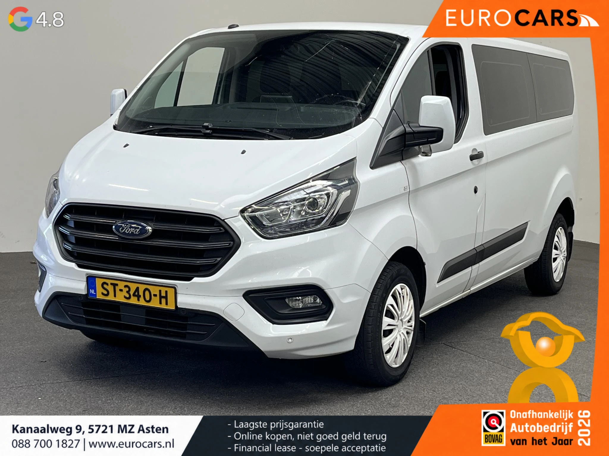 Ford Transit Custom 2018 - 320 2.0 TDCI L2H1 Trend 9persoons PERSONENBUS afbeelding 1