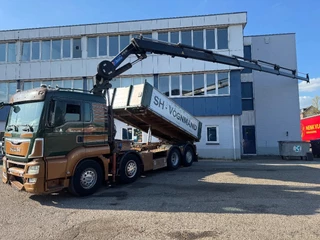 MAN TGS 2017 - 35.480 8X2 KIPPER + HMF 3220-K6 REMOTE CONTROL te koop