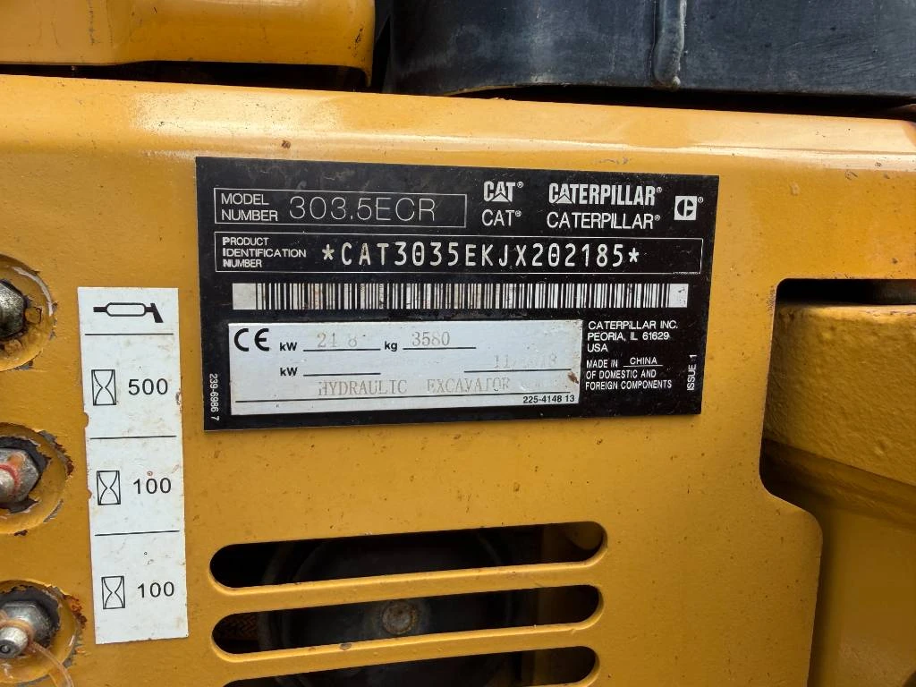 Cat 2018 - 303.5E CR afbeelding 9