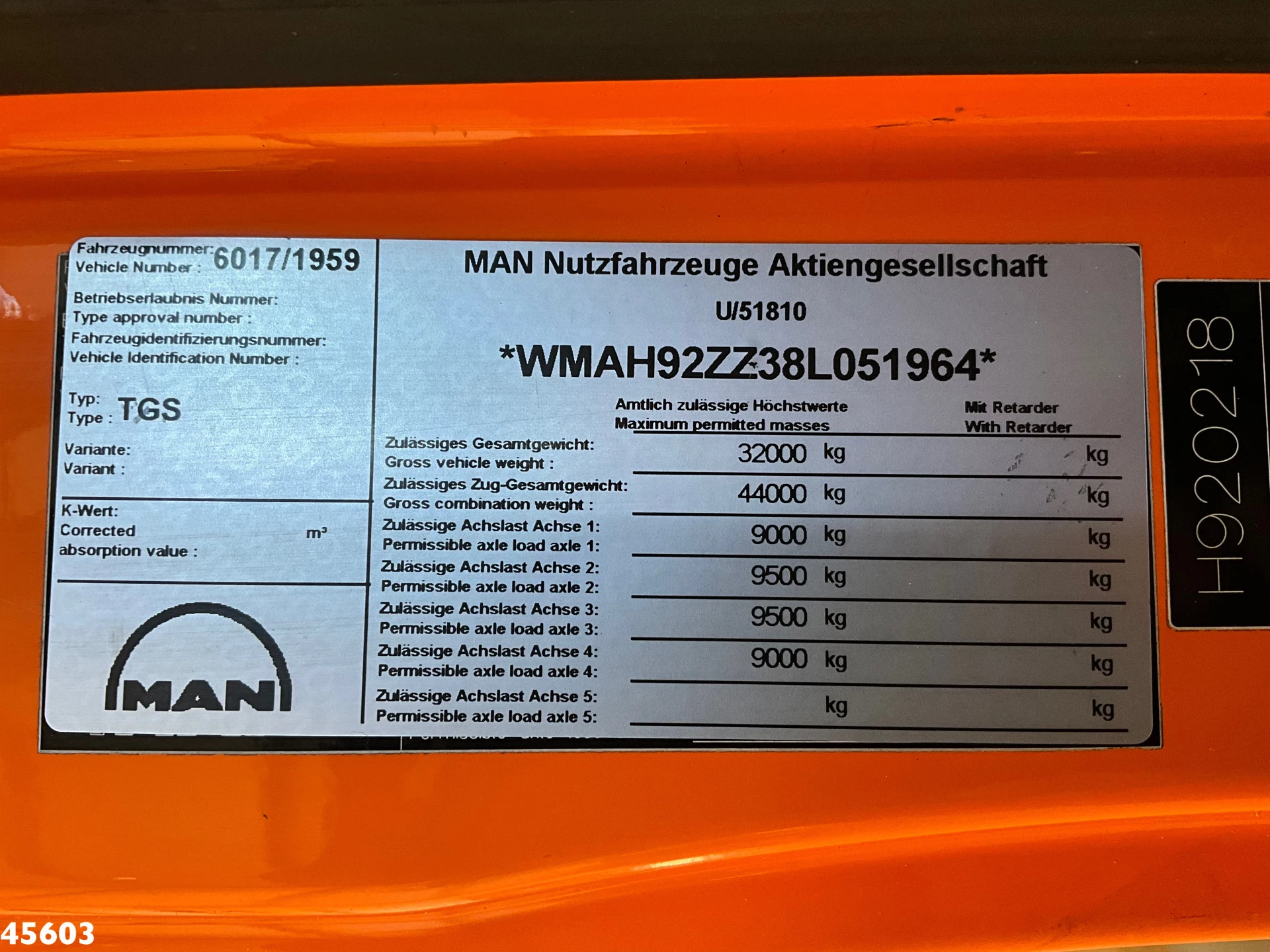 MAN TGA 2008 - 35.440 8x4 Wicom Saug/spul opbouw image 24