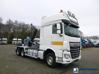 DAF XF 530 6x2 Euro 6 VDL container hook 2018 zdjęcie 2 miniatura