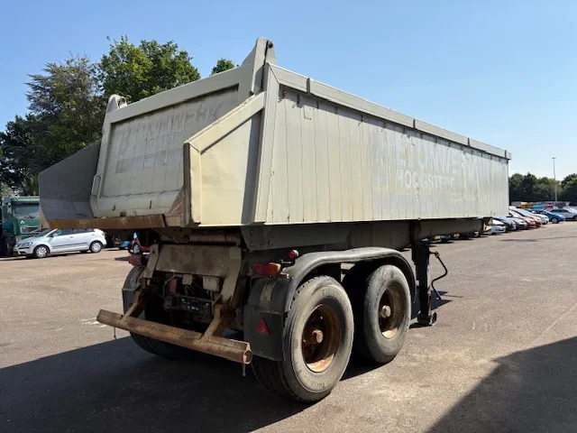 Langendorf 1994 - 2 Axle Alu Tipper , Steel chassis , Drum Brakes , German trailer afbeelding 3