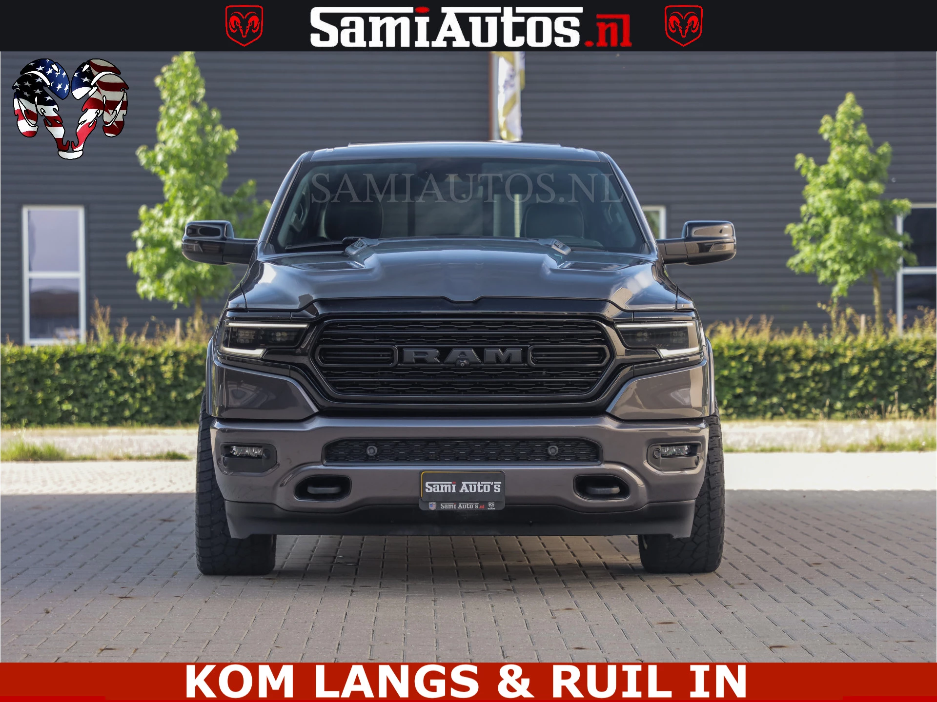 Dodge Ram Pick-Up 2023 - LIMITED NIGHT 5.7 V8 402PK | HUD | 4PL WHEELS | LUCHTVERING |OPEN UILAAT KLEP | BOM VOL | GRANITE CRYSTAL | DC | immagine 12
