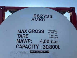 Van Hool N/A 2007 - 20FT SWAP BODY / 30.800L / AMKD / L4BN / UN PORTABLE T11 / 2.5Y/CSC-inspection: 11-2026 bild 13