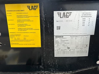LAG N/A 2017 - 20FT/30FT ADR Chassis / BPW DRUM / ADR (EXII, EXII, FL, AT) / ALCOA / NL-Chassis / APK+ADR: 10/2026 afbeelding 25