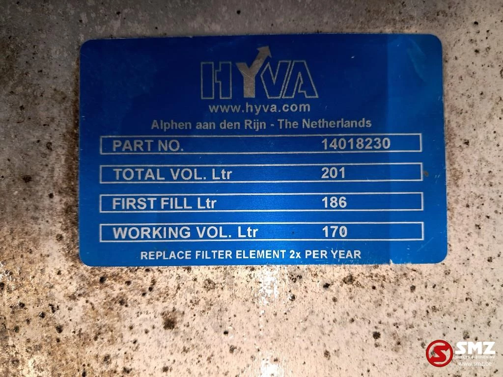 Hyva 2018 - Occ hydrauliektank 201L Hyva afbeelding 8