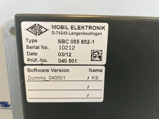 Diverse - MOBIL ELEKTRONIC CONTROL MODULE SBC 055 852-1 afbeelding 2 miniatuur