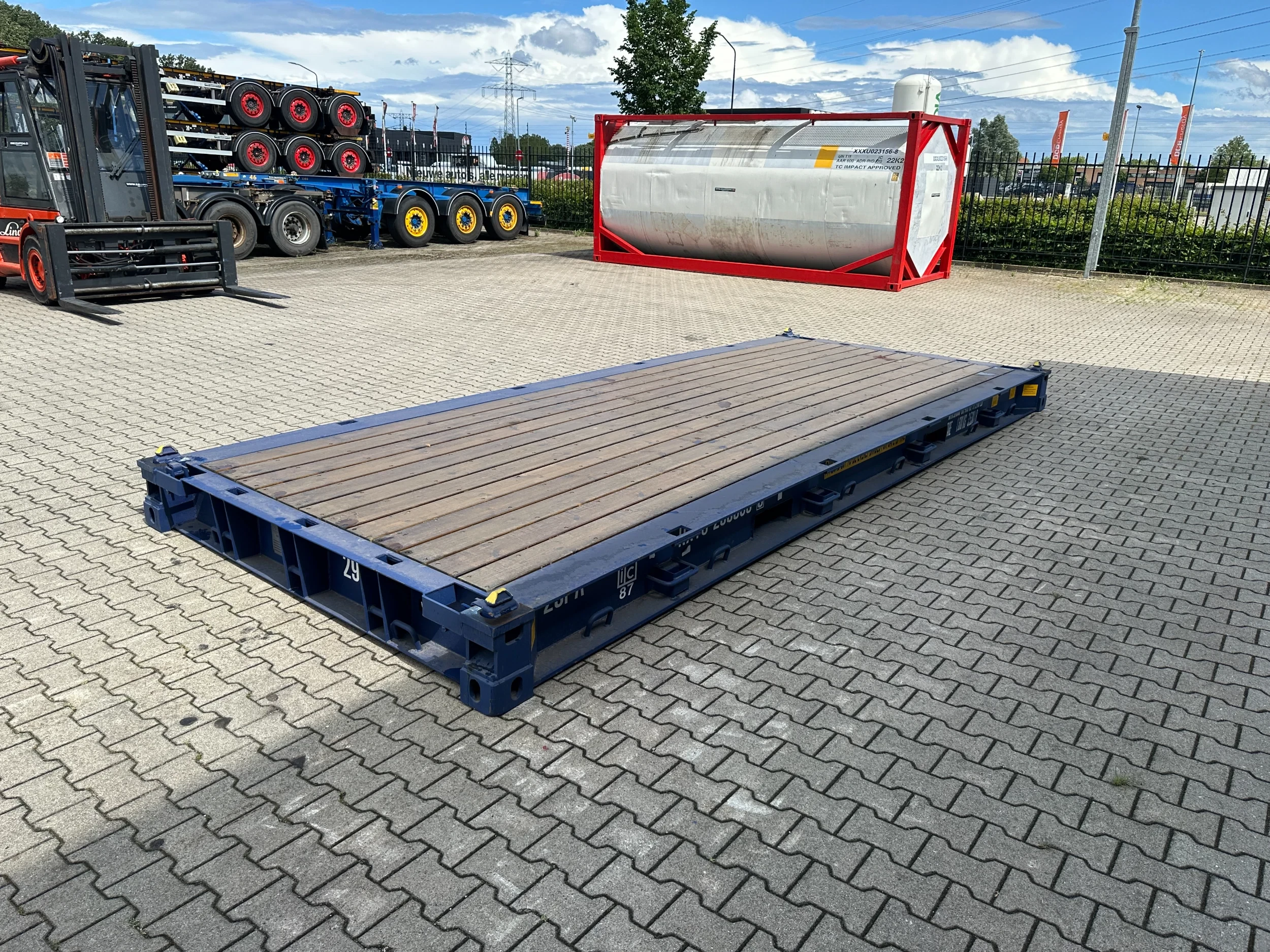 Diversen 2025 - NEW 20FT FLATRACK HARDWOODEN FLOOR / 4x available afbeelding 4