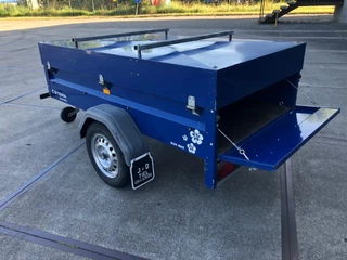 Stema N/A - Enkel as Dekselwagen - 750 kg - Blauw obrazek 4
