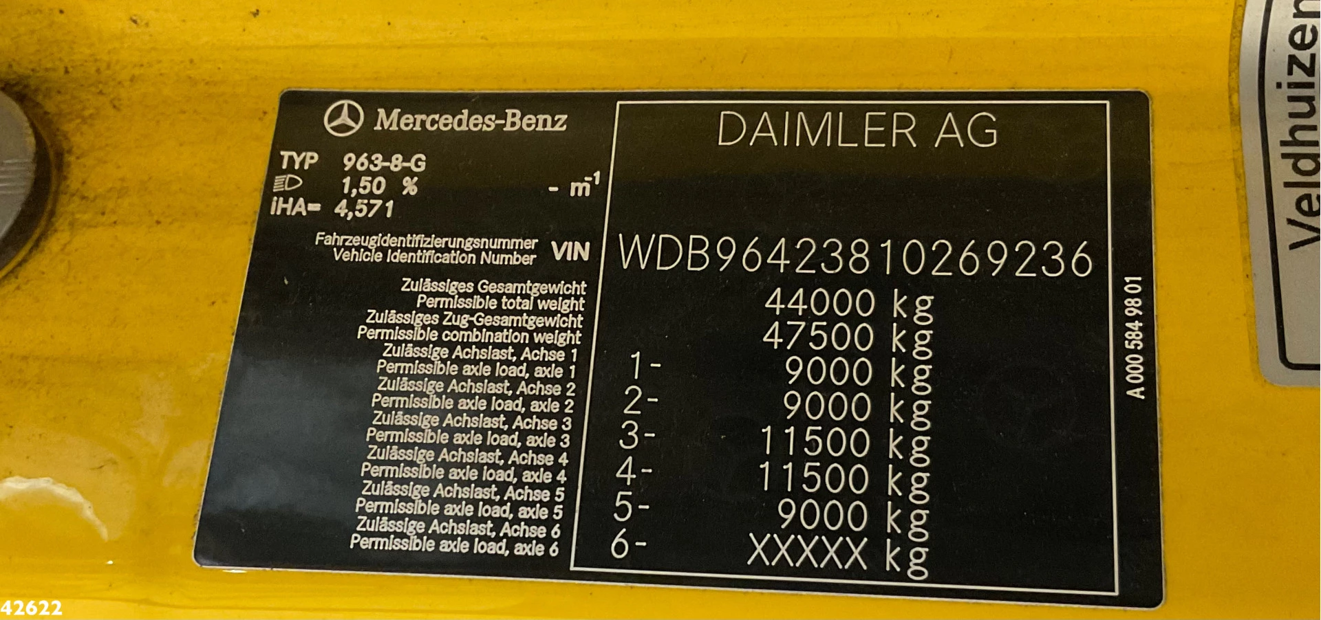 Mercedes-Benz Arocs 5063 SLT 10x4 Zwaartransport 180 TON 2019 afbeelding 13