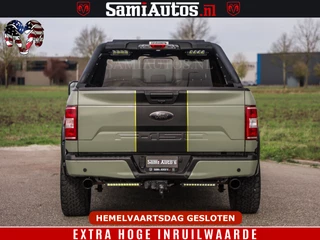 Ford F-150 2018 - 5.0 V8 4X4 | MAT OLIVE GREEN | BIJTELLING VRIJ | ZEER DIK | CAMERA | 3500KG | PANORAMA | LEDER | GO RHINO ROLLBAR | afbeelding 60