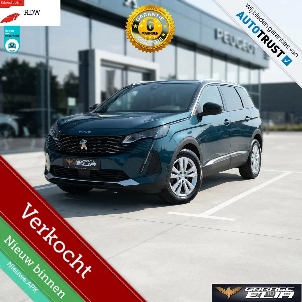 Peugeot 5008 2023 - 7PL Aut|LED|Navi|PDC|Nieuwe Distributieriem Set afbeelding 1