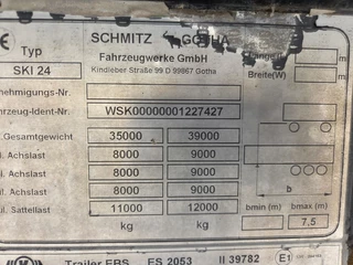 Schmitz Cargobull N/A 2008 - SKI 24 HARDOX NEW FLOOR NL TRAILER imagem 14