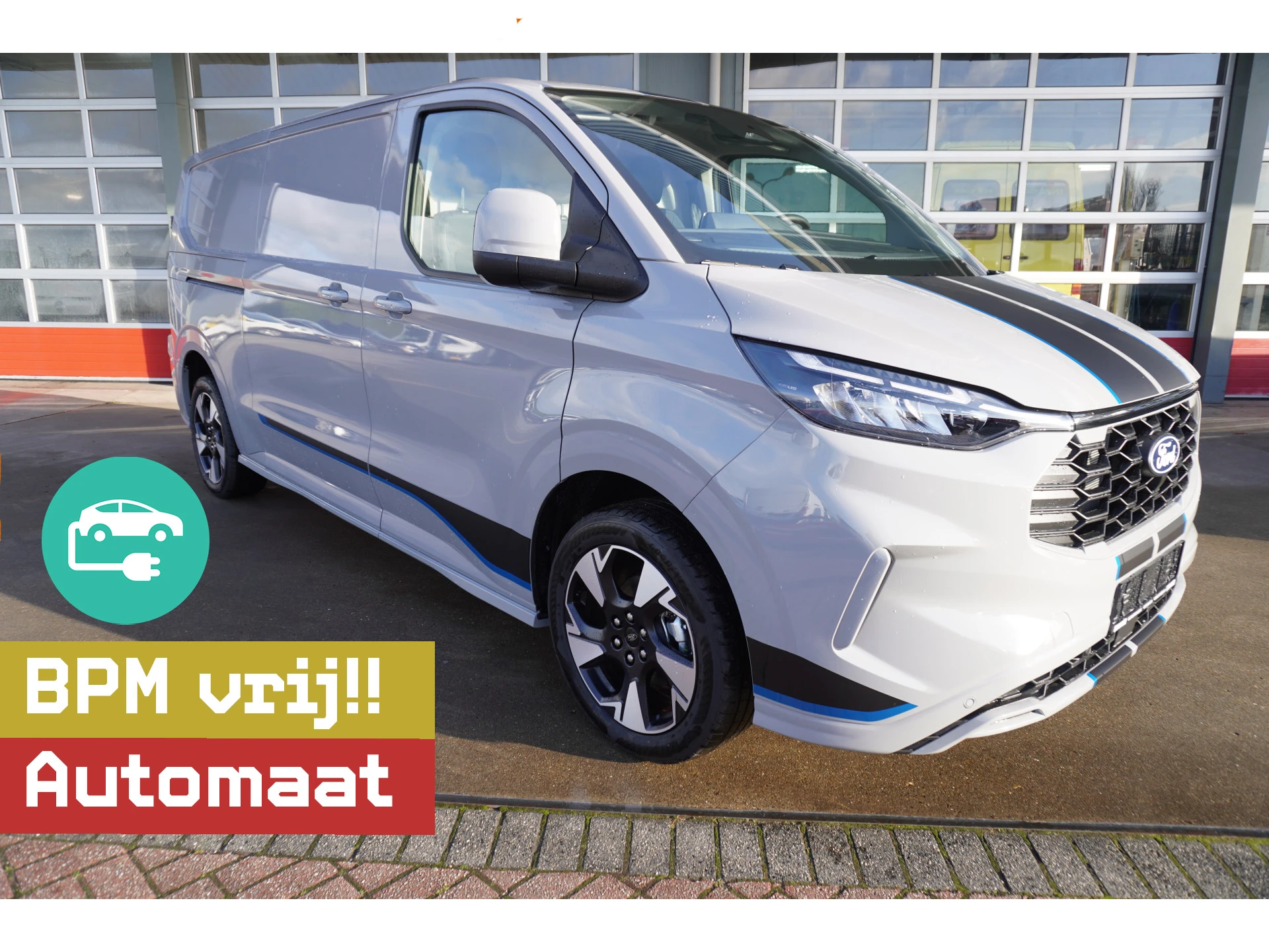 Ford E-Transit 2026 - Cust. L2H1 Sport 218PK Automaat Schuifdeur links en rechts afbeelding 1