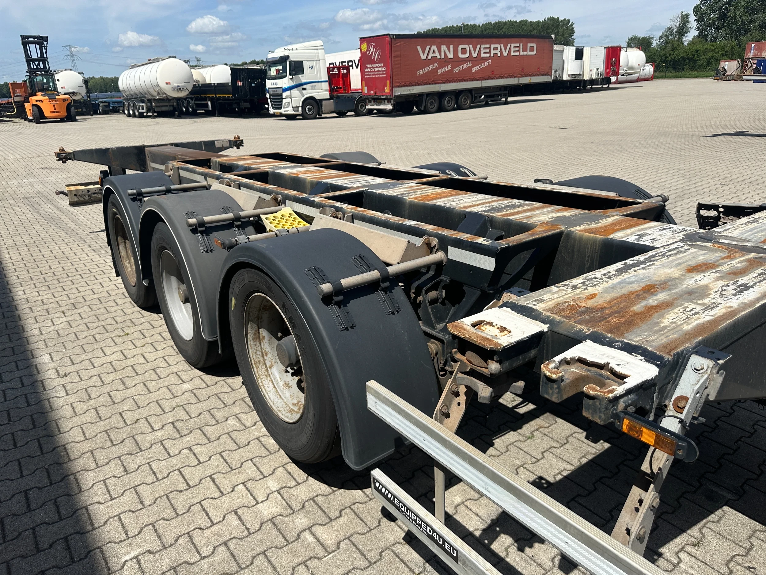 D-TEC 2014 - FLEXITRAILER / 45FT HC MULTI / BPW + drumbrakes / liftaxle / NL / APK 09-2026 afbeelding 33