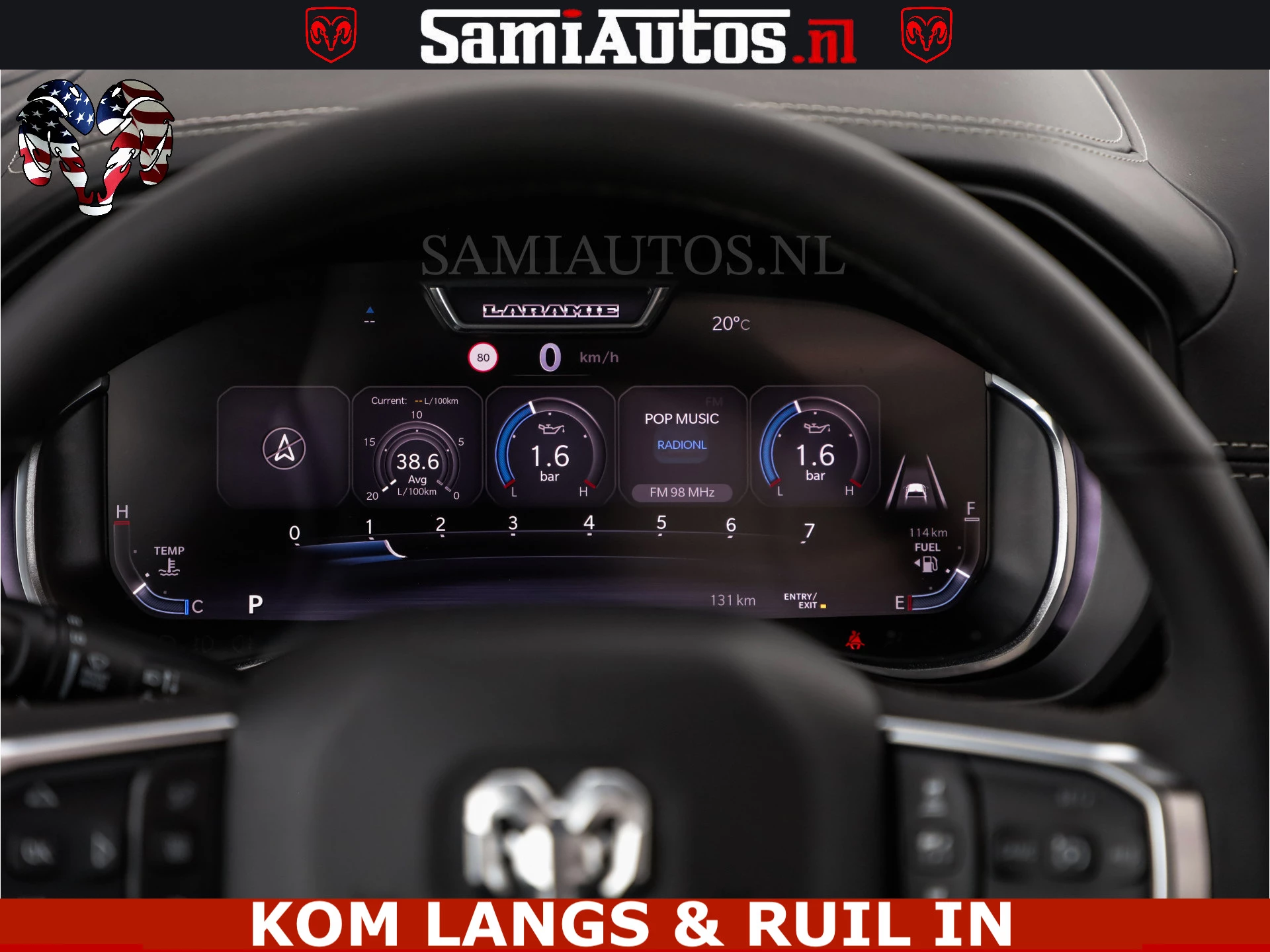 Dodge Ram Pick-Up 2024 - HUD | 420PK | LUCHTVERING | PANO | PASSAGIERSSCHERM | BOM EN BOM VOL | imagen 27