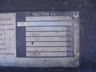 Pacton N/A 1996 - TXD 230 NL TRAILER image 16