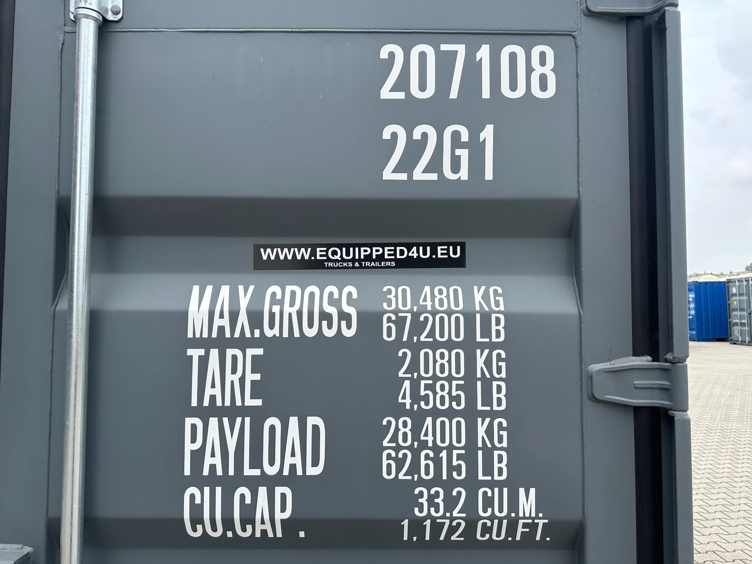 2026 - NEW (ONE-WAY) 20FT ISO DV 8'6" STANDARD container, 6x available obrázek 14