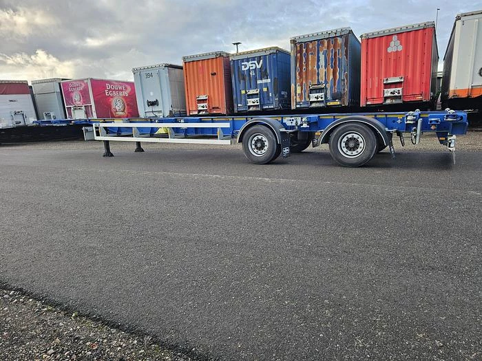 Van Hool A2C001 container CHASSIS -55 foot - 2 X 20 FOOT 45 ft 40 ft. -BPW DISC.-steering axle- 2 pieces -financiering mogelijk 2020 image 6