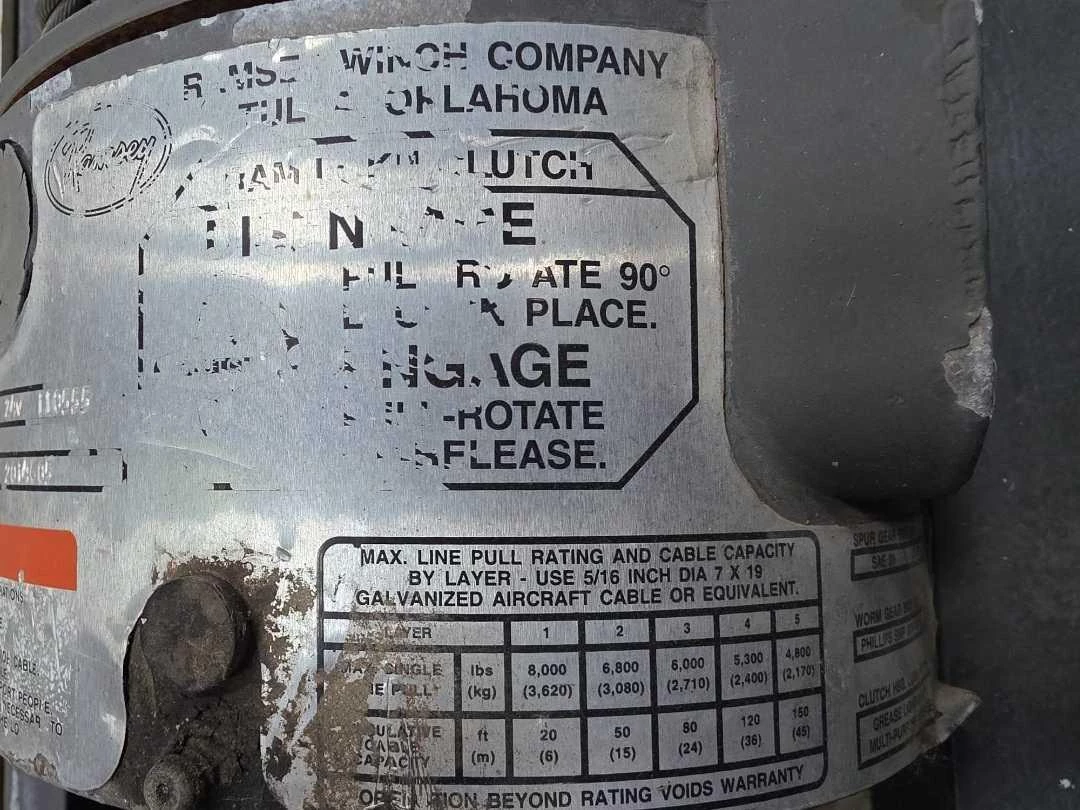 Ingersoll Rand Electric Winch 3500KG - New condition afbeelding 9
