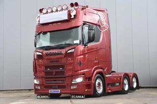 Scania S 2019 - S580 V8 NGS 6x2NB - EURO 6 D - NEW TACHO - FULL AIR - RETARDER - PARK. AIRCO - LEATHER SEATS - WHEELBASE: 295 CM - ALCOA'S - LED - te koop