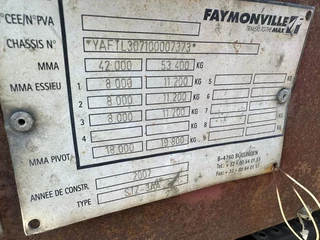 Faymonville N/A 2007 - 3 AXEL STEERING DOUBLE EXTENDABLE BED 9,4+6,9+6,6 METER imagem 13