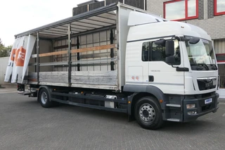 MAN TGM 2019 - 18.290 | Sliding curtains / Pritsche + Plane | Dhollandia 1500Kg | 235591Km | 2019 | 6 Cylinder | Smart Tacho 2 | 2 Tanks | Stand Heater | Euro6-C | TUV/MOT/APK 07-2027 | Belgium Truck afbeelding 2 miniatuur