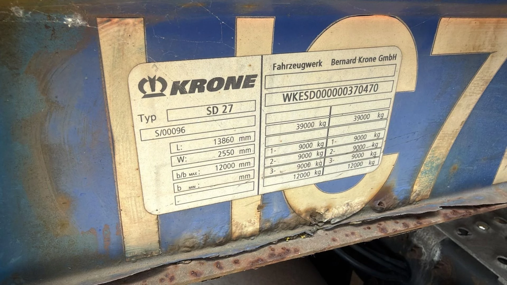 Krone SD27 2007 image 16