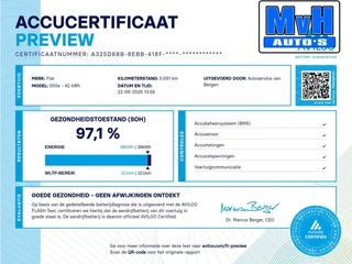 Fiat 500 2022 - 3+1 Icon 42 kWh|STOELVERW|CAMERA|LED|PDC|SOH 97,1% bild 24