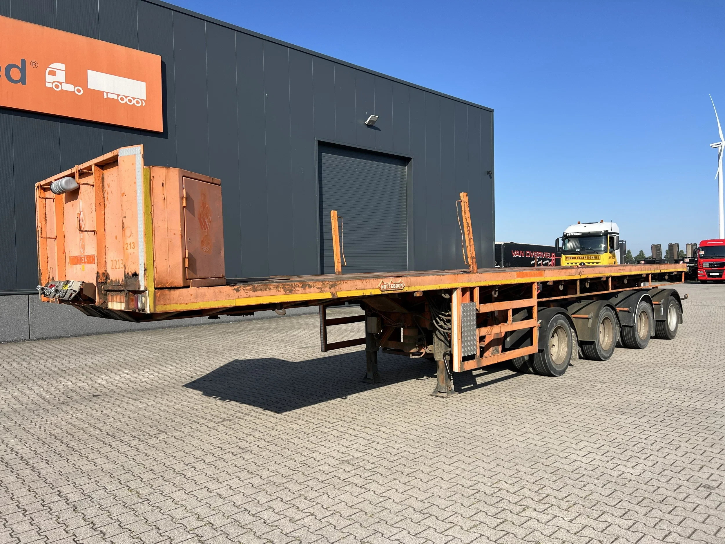 Nooteboom 1999 - OVB-73-04, 73 tons Ballast trailer, 4 axles, 3 hydraulic steering axles afbeelding 2