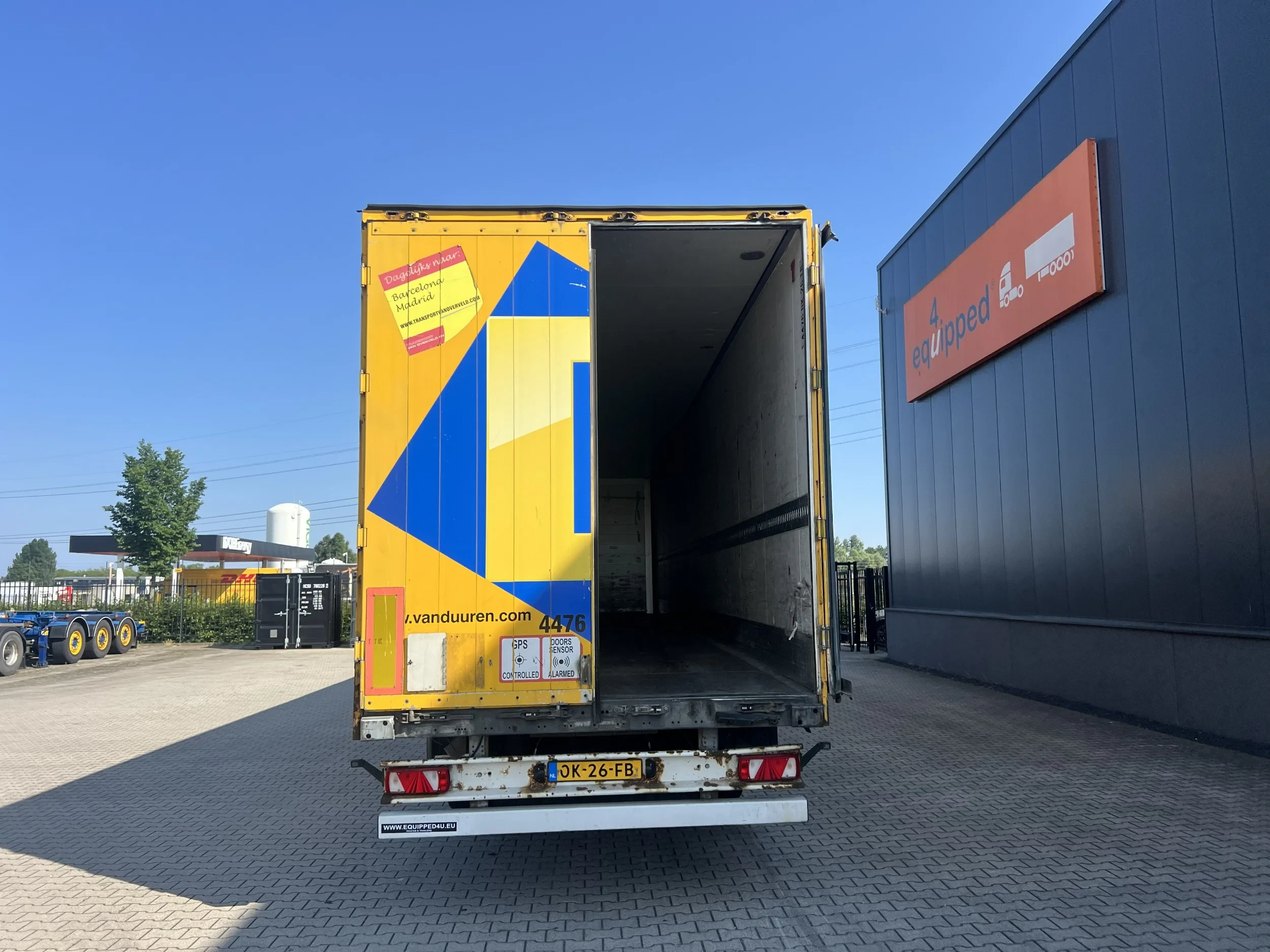 Schmitz Cargobull SKO 24 2008 - SKO24 / SAF trommelremmen / gegalvaniseerd / binnenhoogte: 2,80 m / NL oplegger,/ damaged - PRICE REDUCTION afbeelding 12