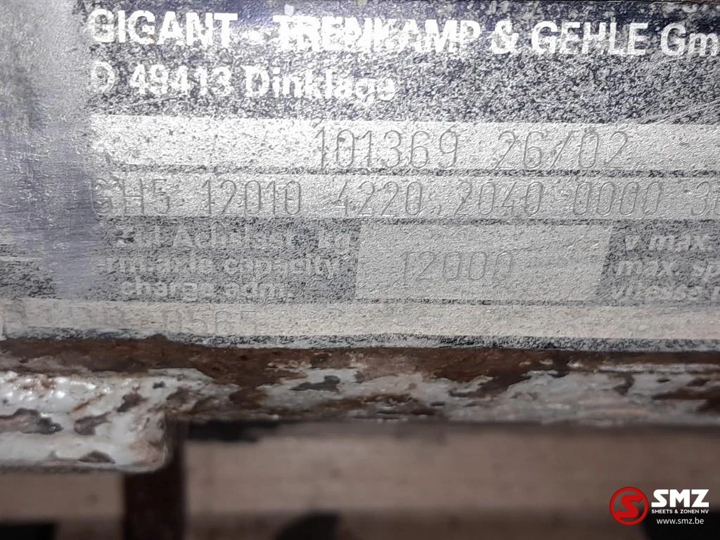 Diversen - Occ as oplegger Gigant Trenkamp GH5 12010 obrázek 3