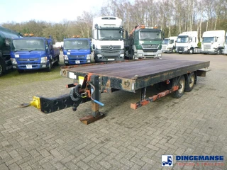 Adcliffe 2-axle drawbar platform trailer 7 t 1999 zu verkaufen