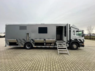 Scania P 2010 - P230 TOP: multifunct. ruimte met airco (camper?), 22kVA generator, hydr. steunpoten, beloopbaar dak, keuken, APK 10-2026 immagine 32