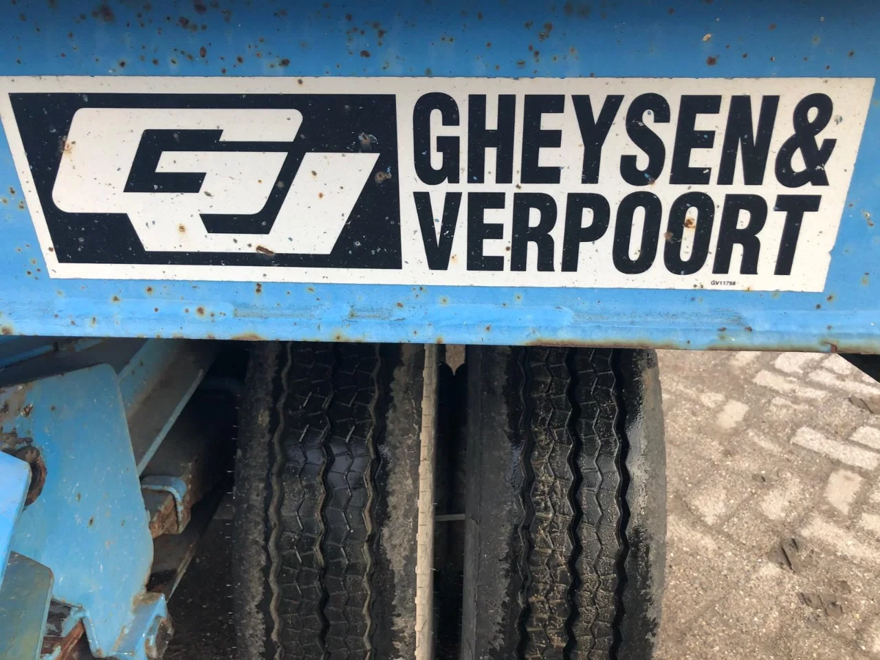 Gheysen en Verpoort 2011 - R2110B 2 As Dieplader Aanhangwagen Open - T.b.v. Containers - Bladvering, 83-WFF-5 immagine 19