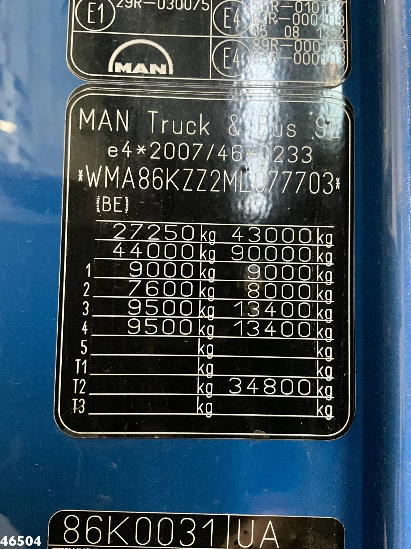 MAN TGX 2021 - 41.640 Euro 6 8x4 Just 94.710 km! afbeelding 22