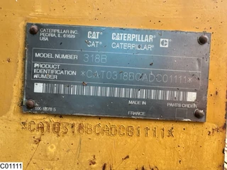 Caterpillar N/A 2001 - 318 B 86 KW, Crawler excavator immagine 8