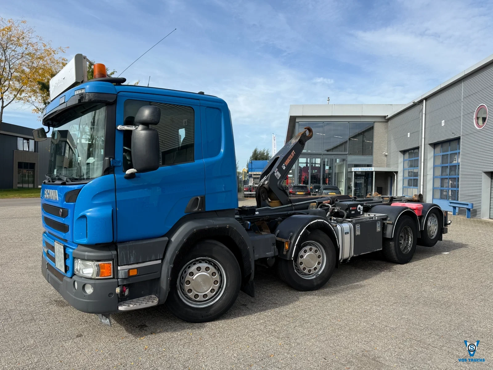 Scania P 2015 - P450 / 8X2 / HIAB 26 TON HOOK / NAVI / SMART TACHO / FULL-AIR / CLEAN TRUCK / AUTOMATIC / EURO-6 / 2015 afbeelding 1