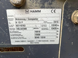 Hamm H13i Padfoot compactor 2016 - N/A obrazek 25