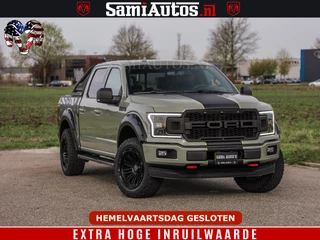Ford F-150 2018 - 5.0 V8 4X4 | MAT OLIVE GREEN | BIJTELLING VRIJ | ZEER DIK | CAMERA | 3500KG | PANORAMA | LEDER | GO RHINO ROLLBAR | afbeelding 77