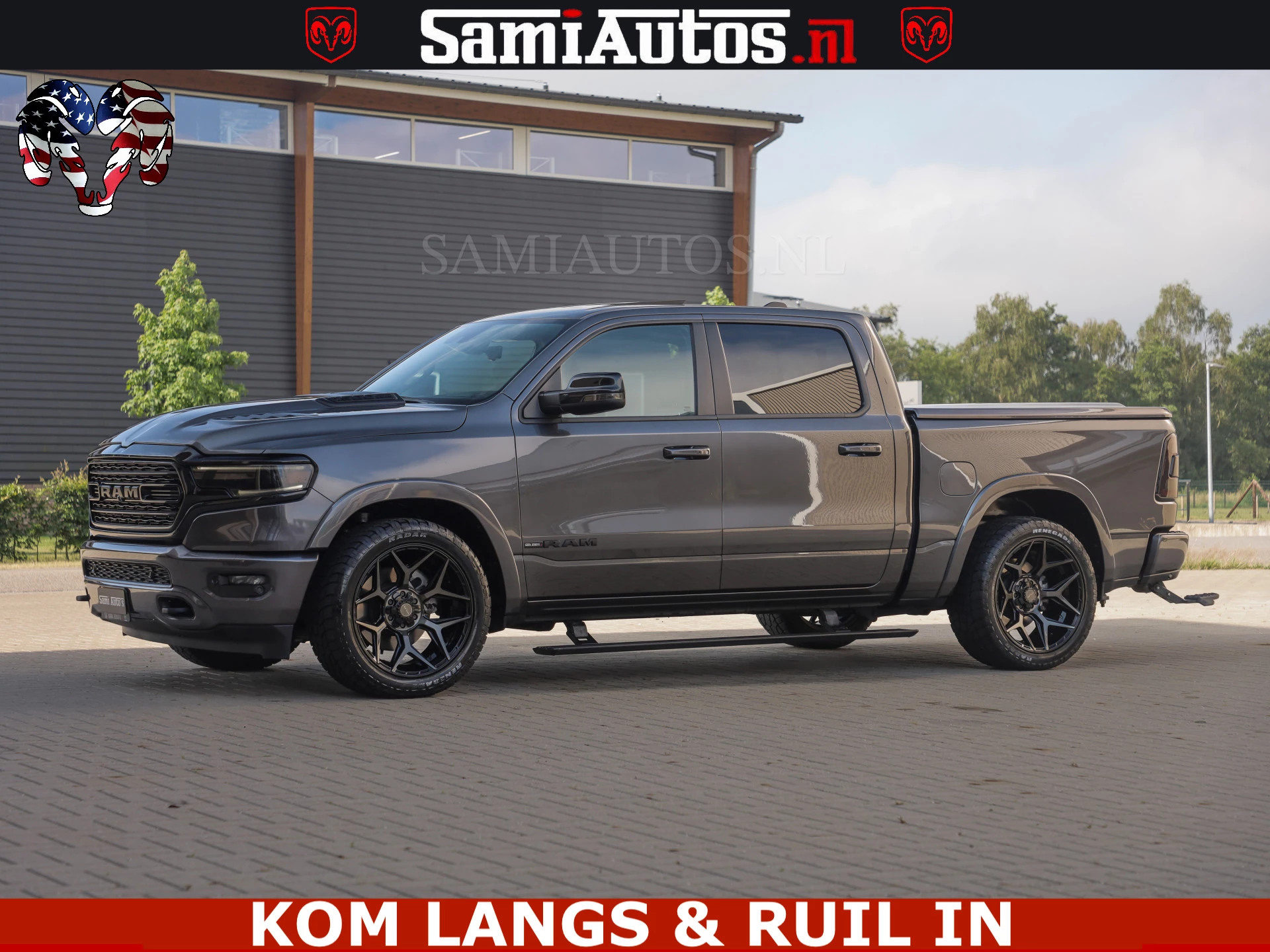 Dodge Ram Pick-Up 2023 - LIMITED NIGHT 5.7 V8 402PK | HUD | 4PL WHEELS | LUCHTVERING |OPEN UILAAT KLEP | BOM VOL | GRANITE CRYSTAL | DC | immagine 46