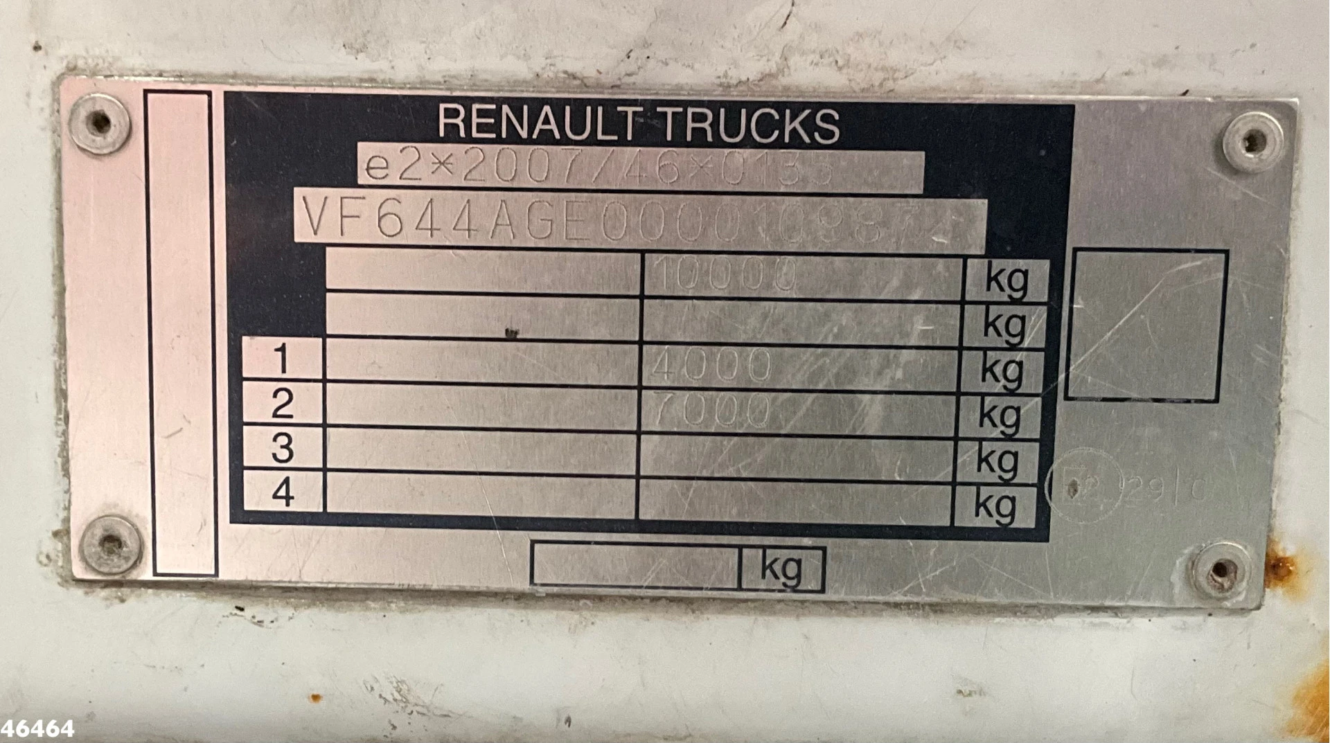 Renault Midlum 180 Kipper HMF laadkraan Just 135.435 km! 2012 afbeelding 23
