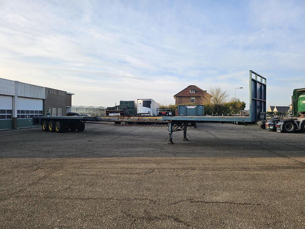 LINTRAILERS LSPU 18-27 | EXTENDIBLE TRAILER 21.20 MTR | STEERING AXLE | good sliding. 2000 Bild 2