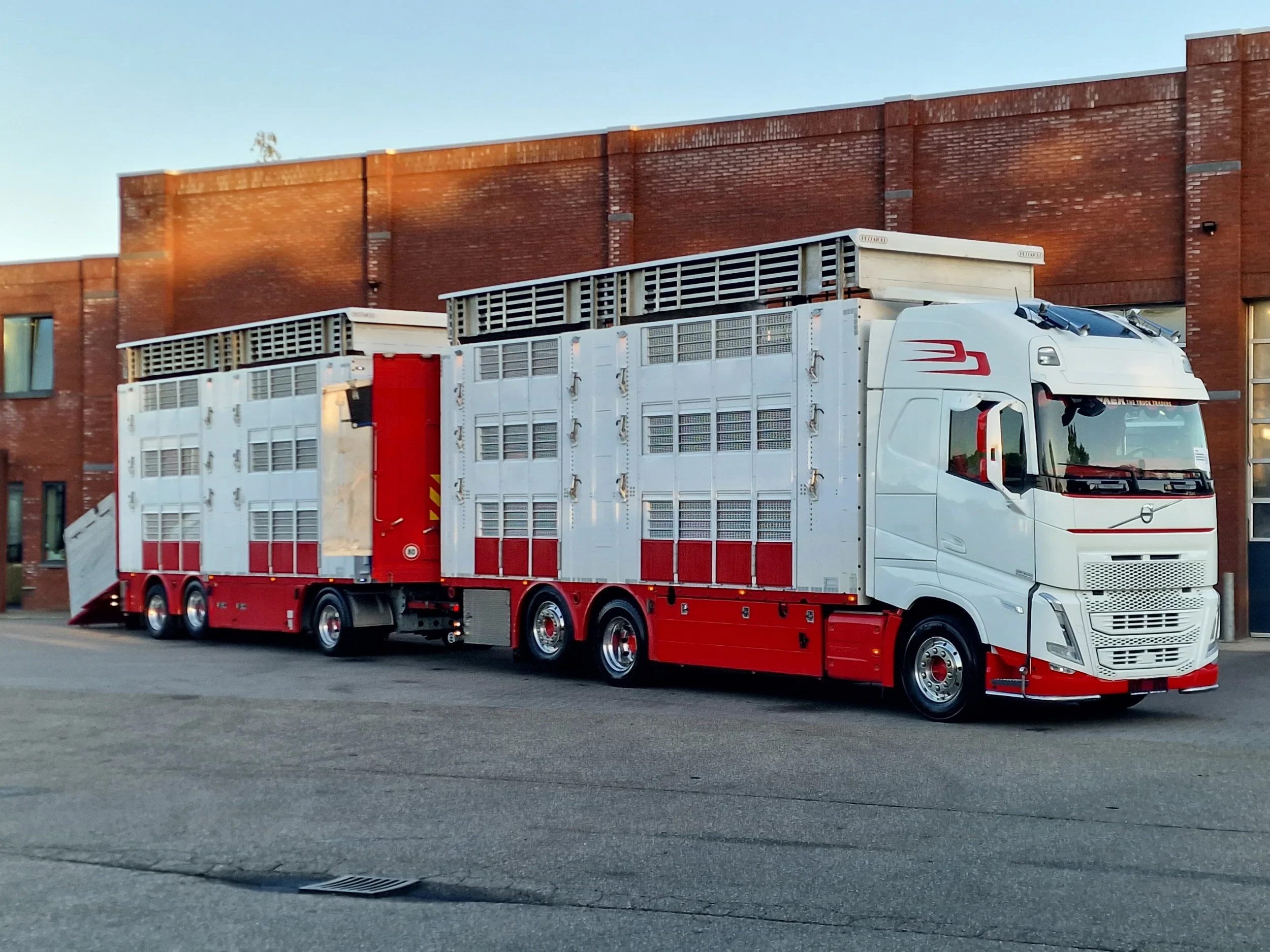 Volvo FH 2022 - 13.500 XL 6x2 - Pezzaioli livestock 3 deck + Trailer - Water & Ventilation - 53.7 + 52.2M2 - Like new image 1