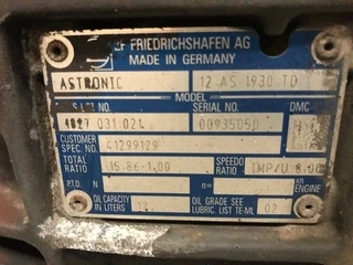 Iveco N/A 2014 - 41299129 ZF ASTRONIC 12AS1930 TD RATIO 15,86-1,00  42557282 MODULATOR GS3.3 STRALIS EURO 6 obrazek 4