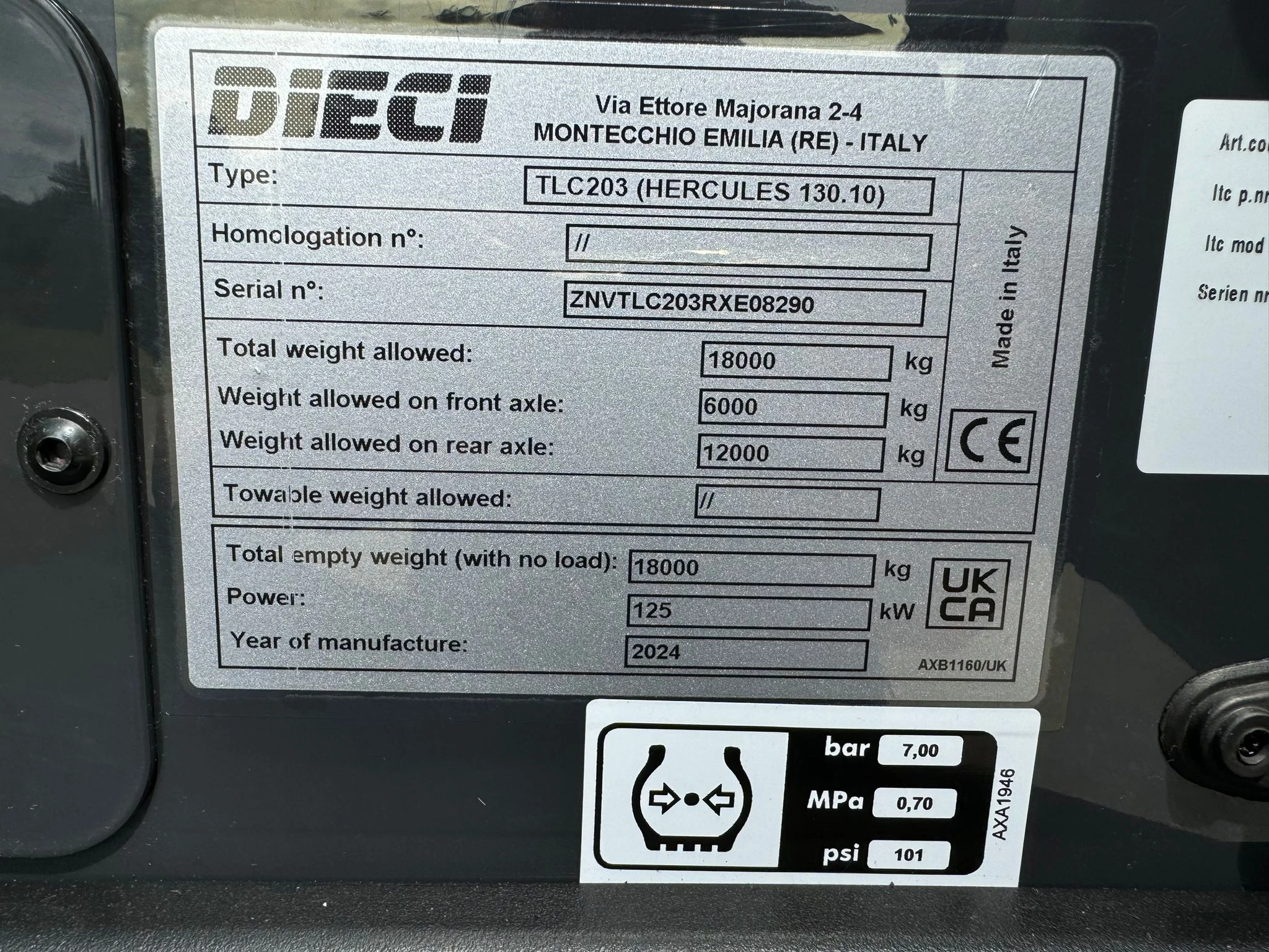 Dieci HERCULES 130.10 Turbo Powershift - CE 2024 immagine 31