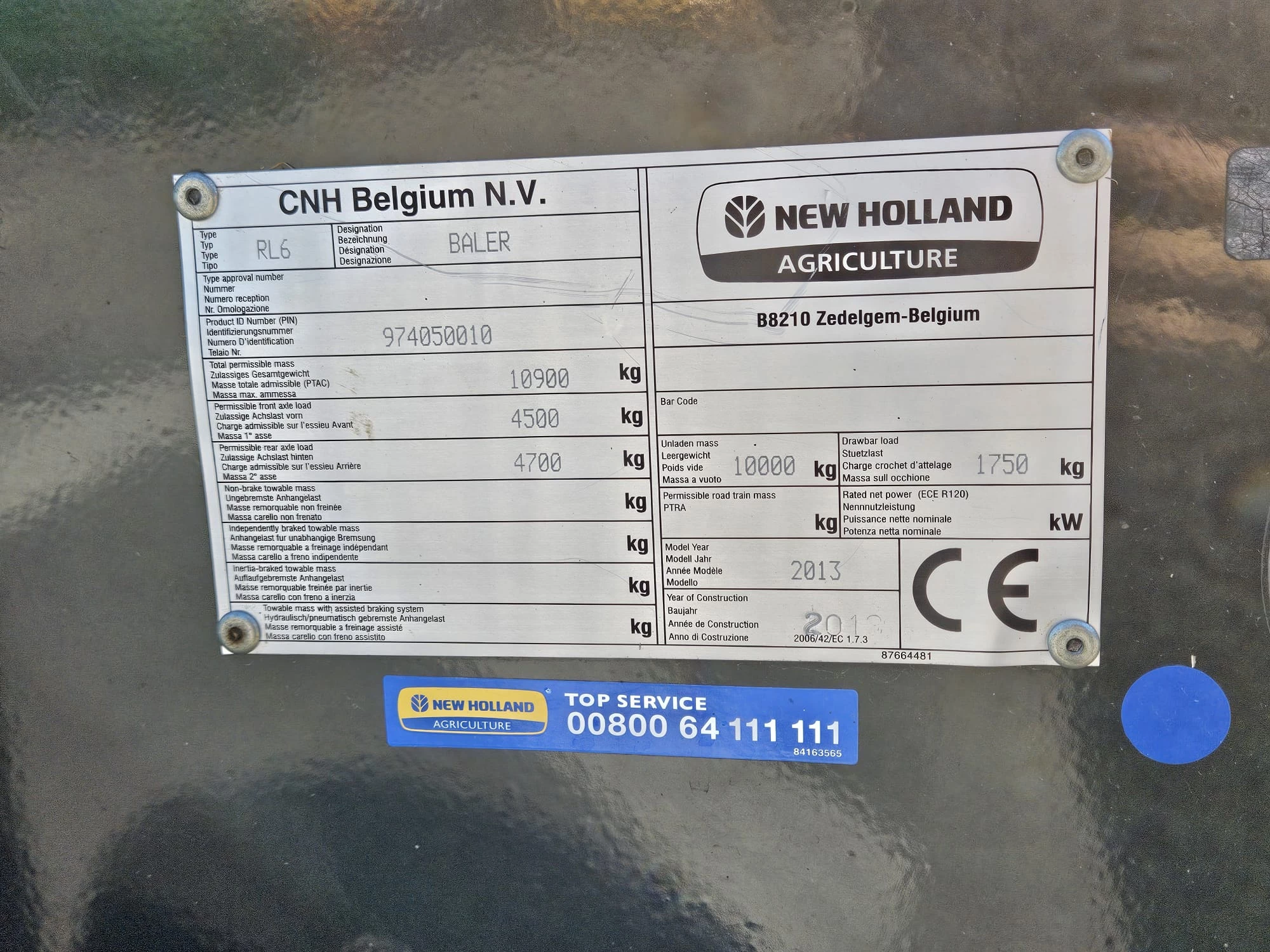 New Holland BB1270 2013 - Bigbaler 1270 CropCutter obrázek 35